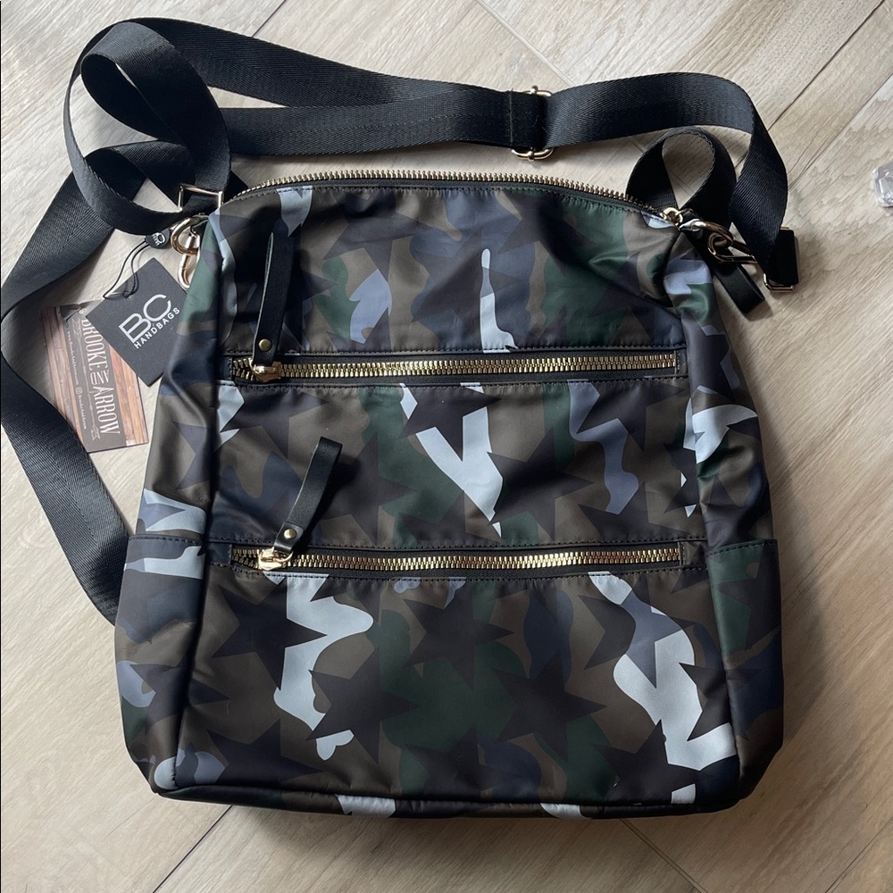 Camouflage Star Crossbody Bag Or Backpack
